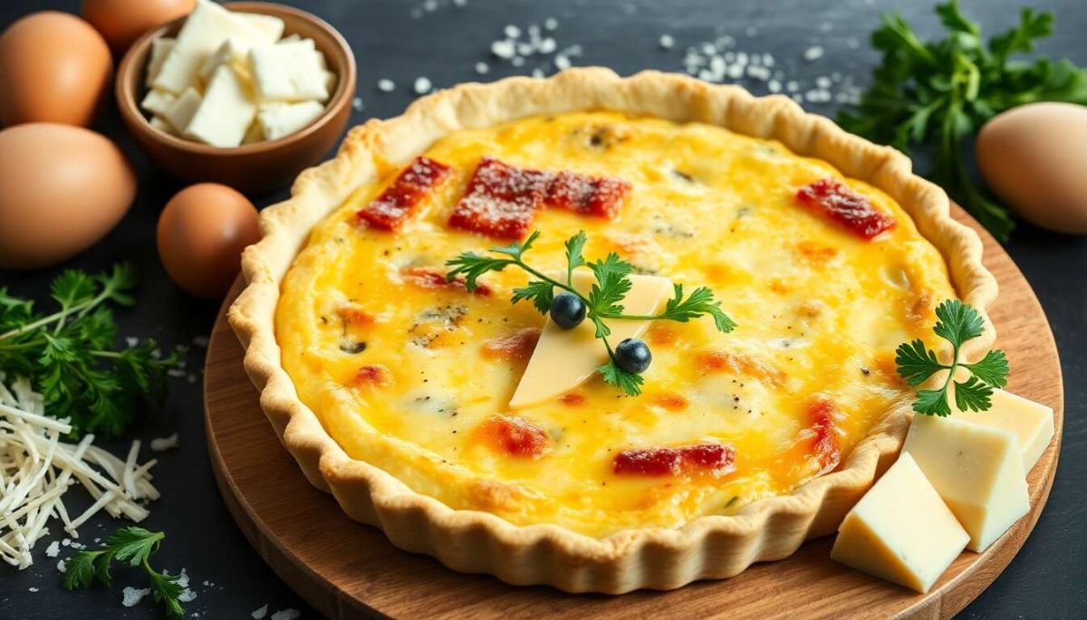 Dégustez une quiche savoureuse aux quatre fromages avec cette recette simple