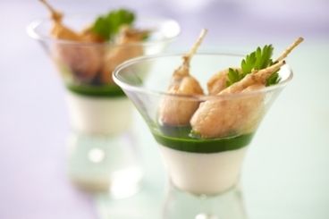 Une entrée raffinée : cuisses de grenouille rôties au persil