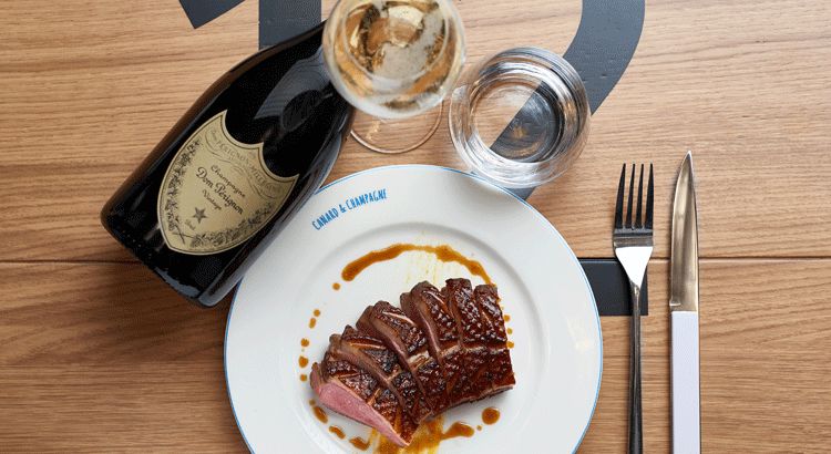Canard et champagne : un mariage festif et savoureux