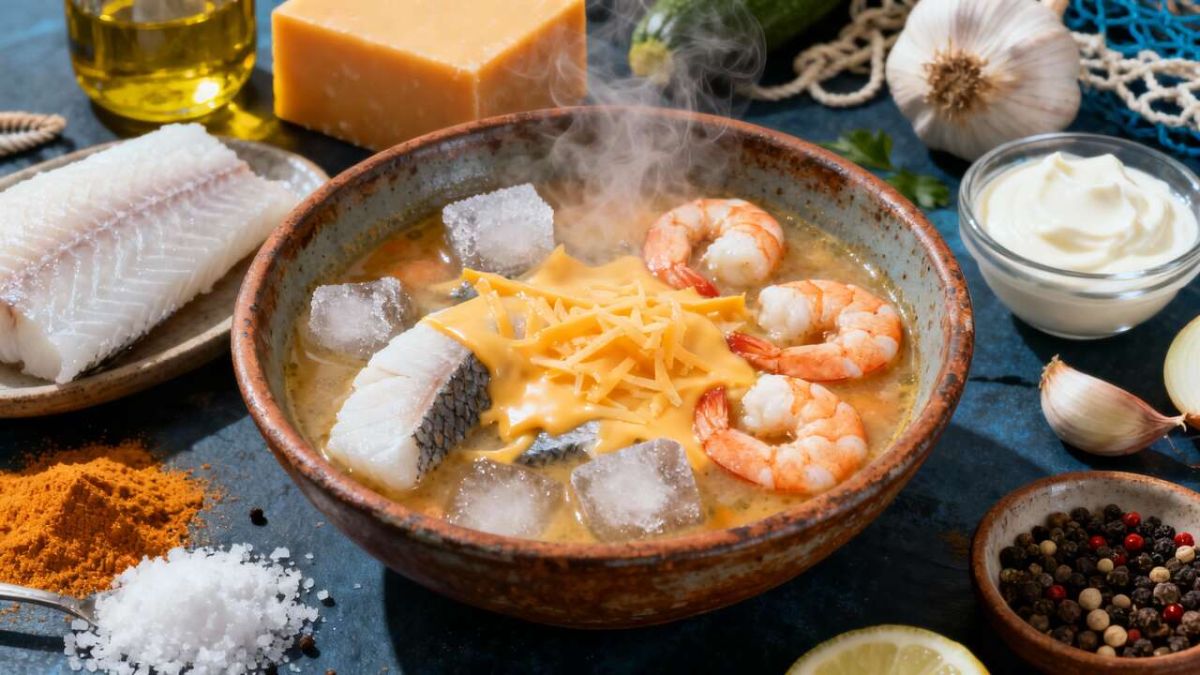 Une soupe de poissons au fromage qui vous fera rêver de la mer