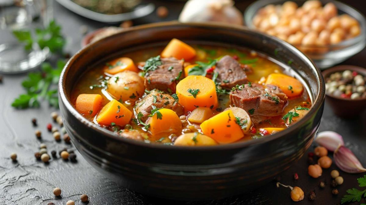 Un pot-au-feu aux pois chiches : entre tradition et innovation