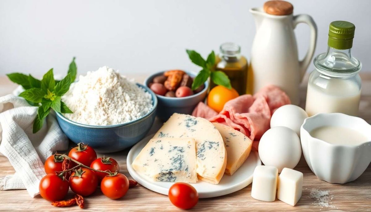 Une explosion de saveurs : cake au bleu, jambon et tomates séchées