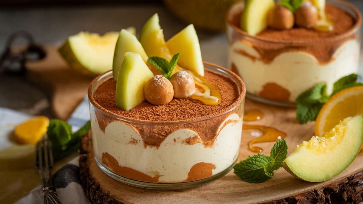 Tiramisu léger au melon et petits suisses : une recette gourmande et rafraîchissante