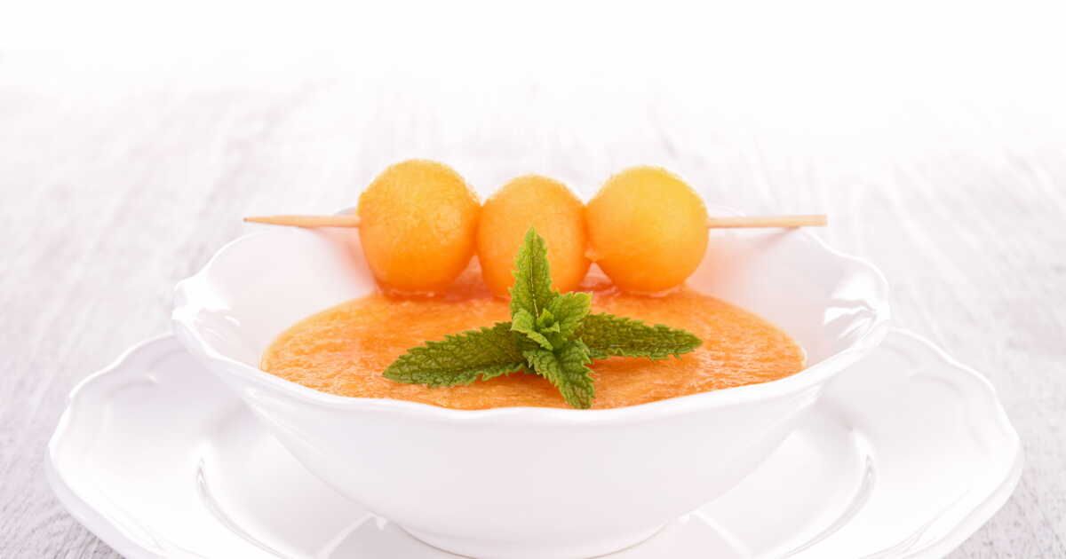 Un gaspacho de melon rafraîchissant signé Laurent Mariotte
