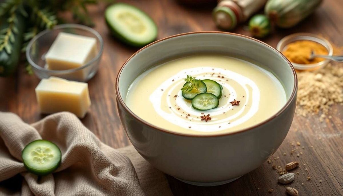 Réinventer le velouté de concombre : une douceur chaude à savourer
