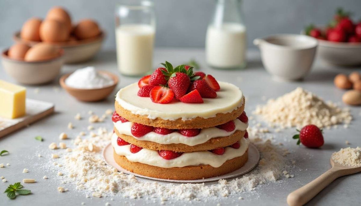 Un fraisier léger à réaliser facilement pour vos festins
