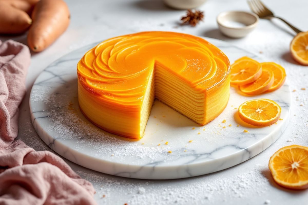découvrez le gâteau invisible à la patate douce : légèreté et douceur réunies