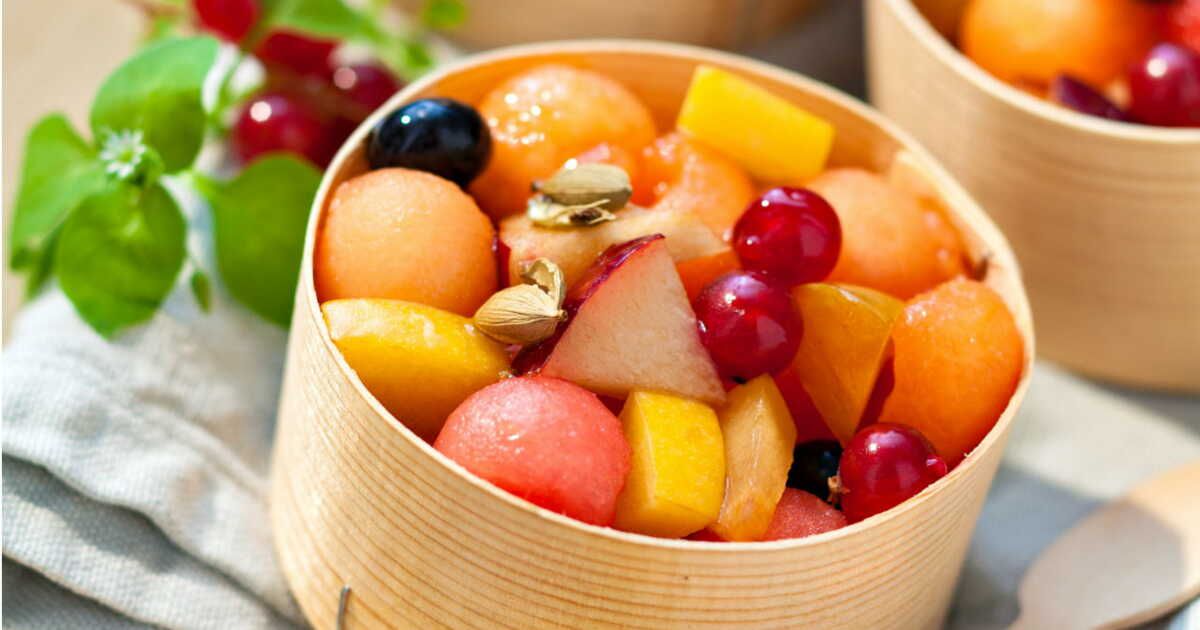 Salade de fruits au miel et cardamome