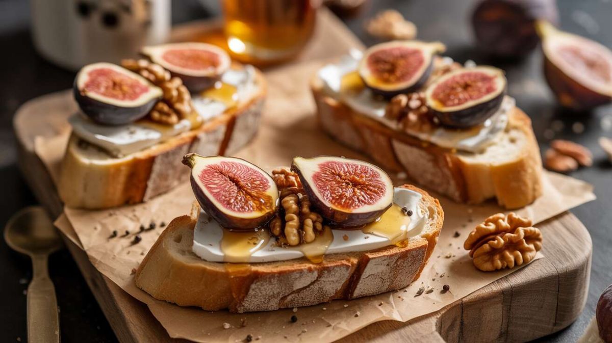 Des toasts figue, roquefort et noix pour éblouir vos invités