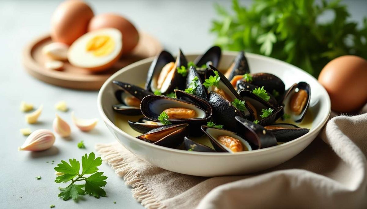 découvrez la recette raffinée des moules à la crème et au vin blanc