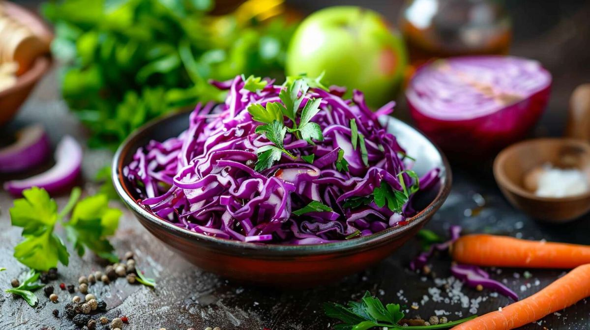 la salade de chou rouge : un régal coloré et sain