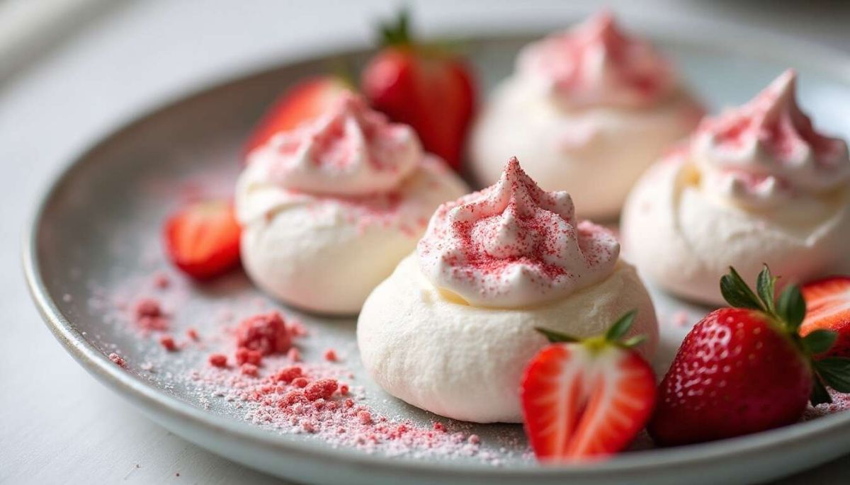 Un dessert aérien : meringue délicate et chantilly aux fraises