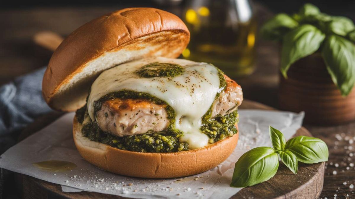 Redécouvrez le burger poulet pistou, un délice méditerranéen prêt en 15 minutes