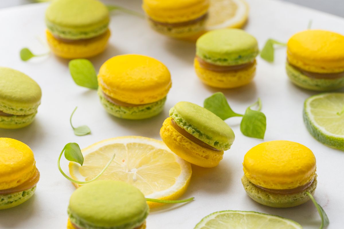 Macarons au limoncello et limonverde
