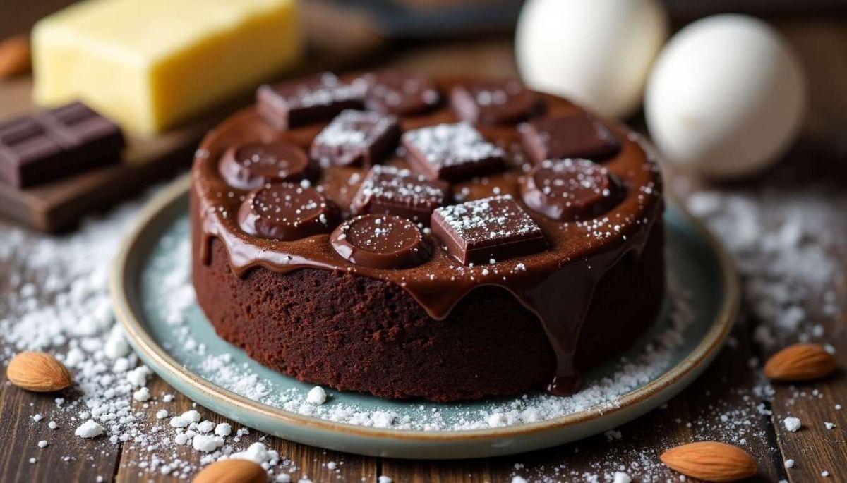 Un gâteau fondant sans farine prêt en seulement 15 minutes