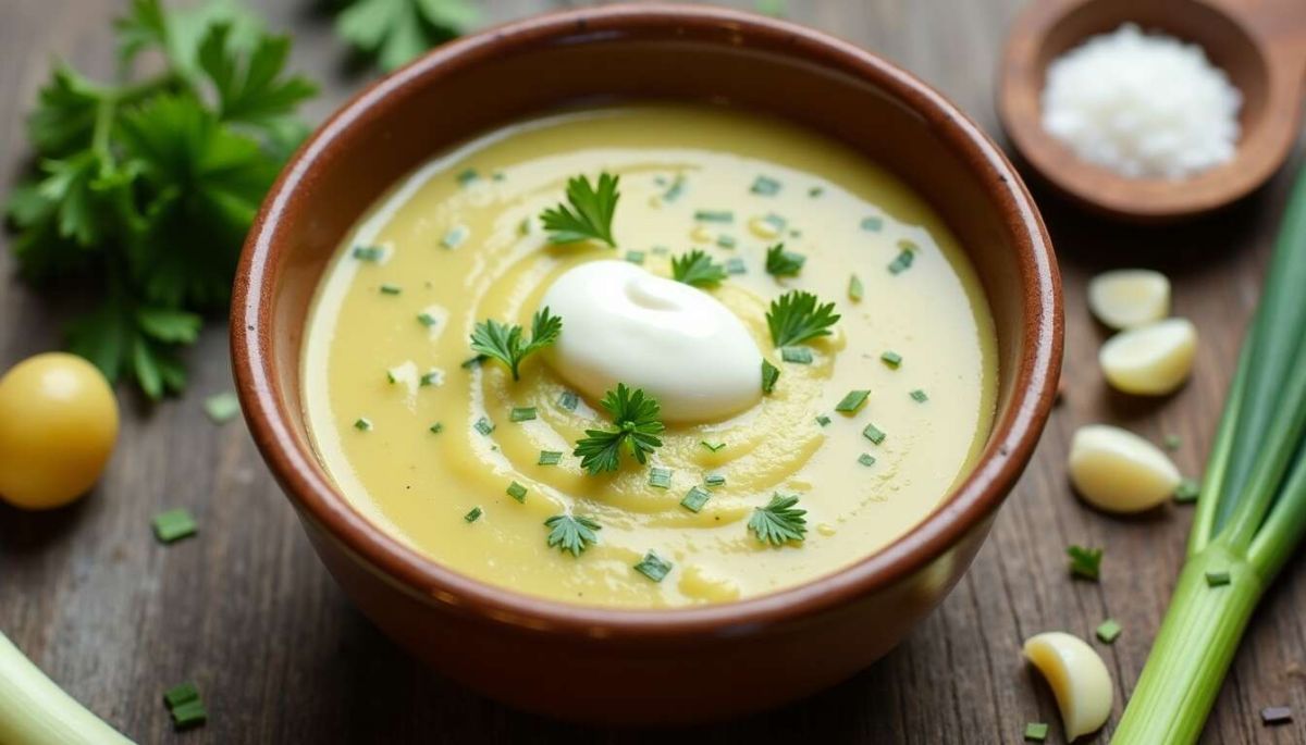 Découvrez la soupe de poireaux et céleri, un régal réconfortant à préparer