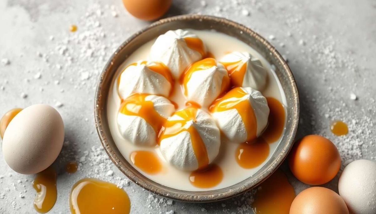 Doux nuages en caramel : la recette des îles flottantes