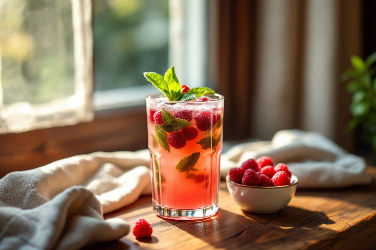 Un cocktail surprenant pour l'été : découvrez le mojito à la framboise
