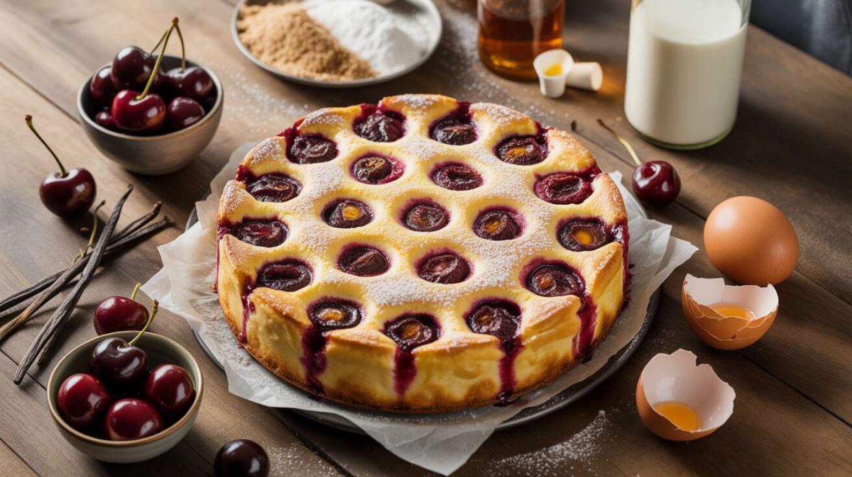 Clafoutis cerise express : un délice rapide pour égayer votre goûter