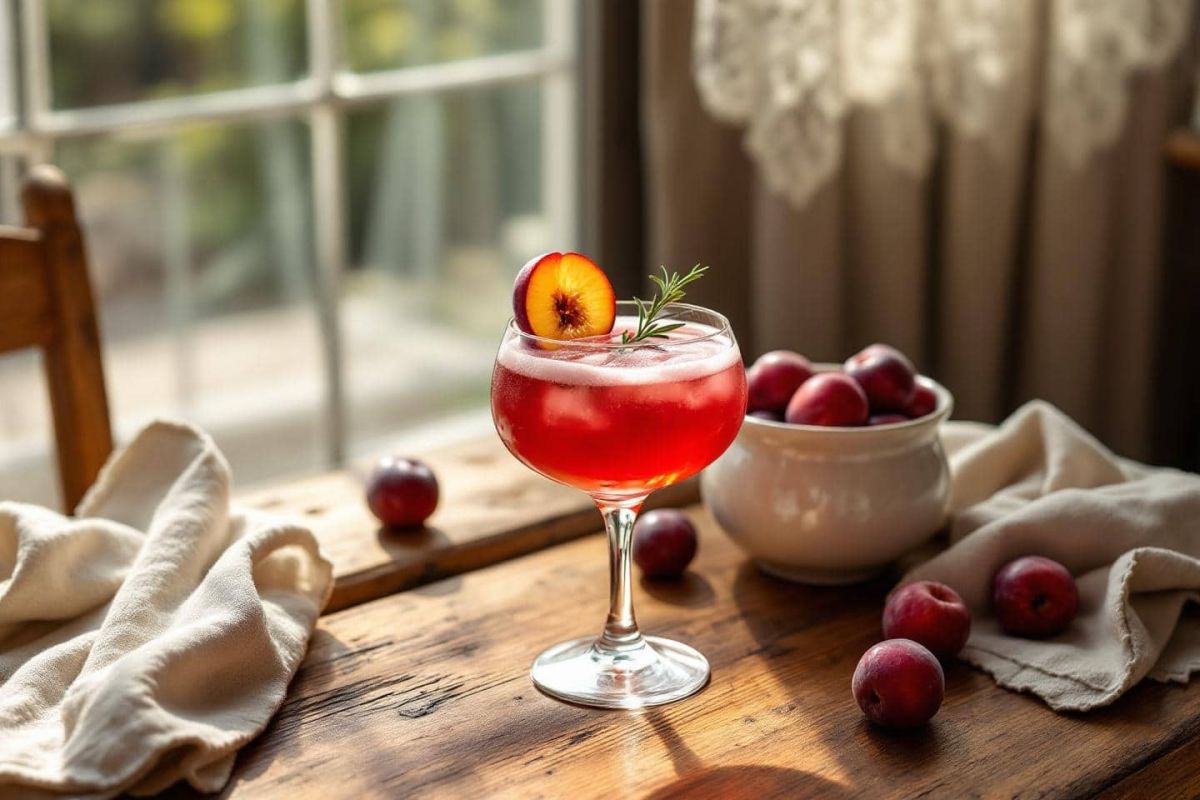 Osez le cocktail prune rouge et gin épicé pour vos apéritifs
