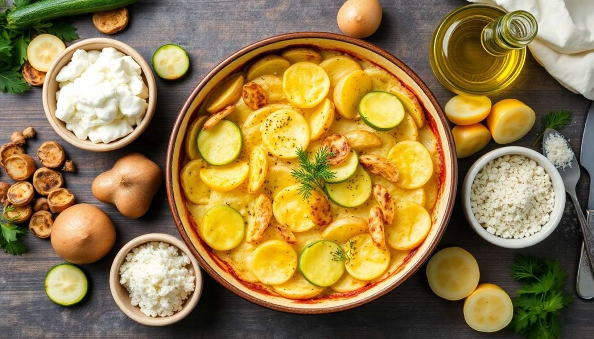 Gratin de courgettes et pommes de terre à la ricotta : une douceur à partager