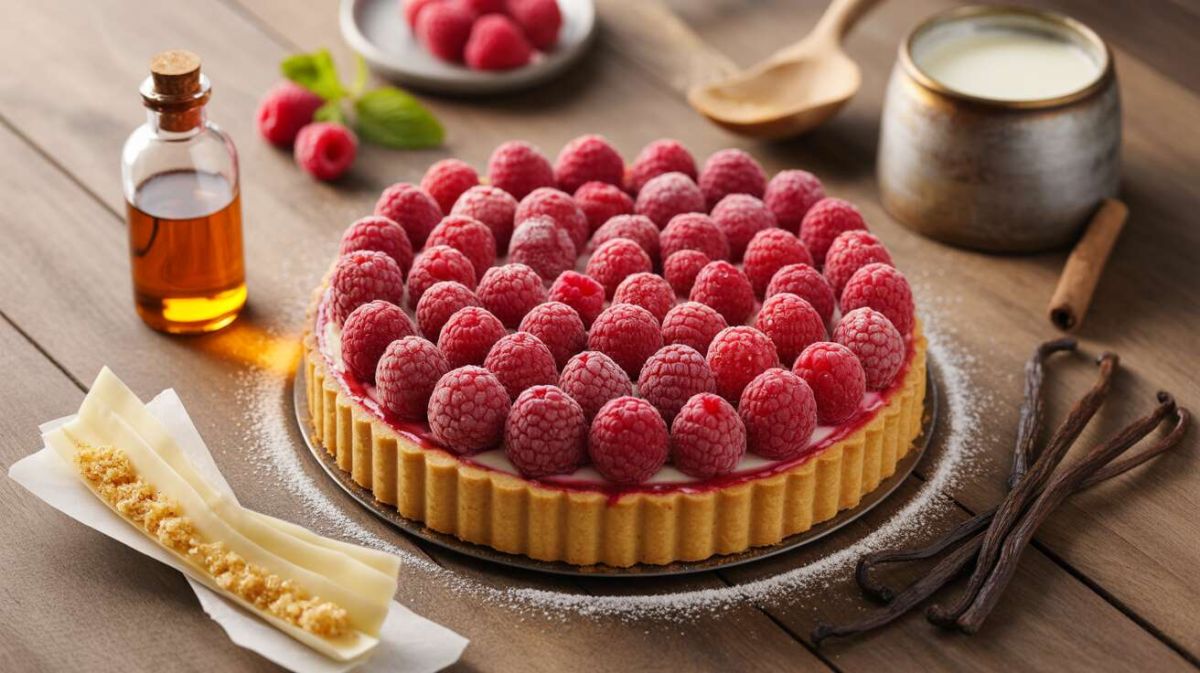 Dégustez une tarte légère aux framboises : la recette incontournable